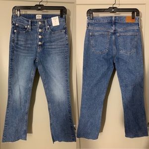 NEW J Crew 9” Billie Demi Boot Crop Jean